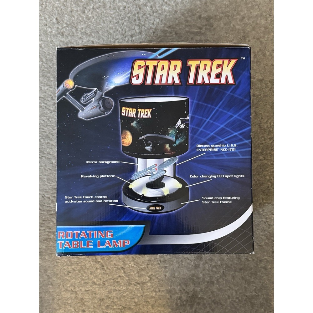 Star Trek Rotating Table Lamp Rabbit Tanaka Entertainment - Doesn't Rotate - Picture 2 of 11